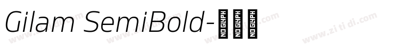 Gilam SemiBold字体转换